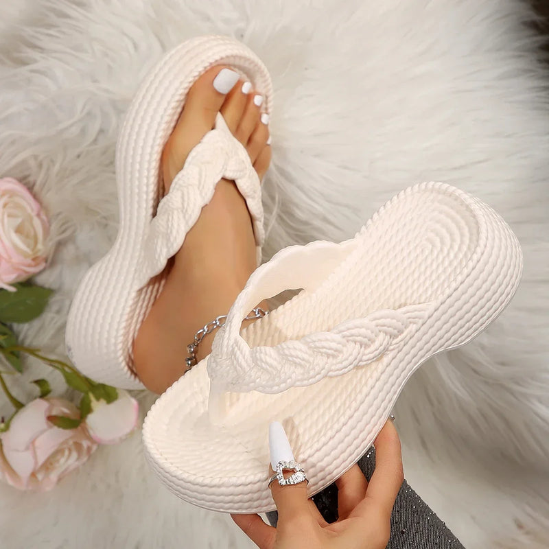 Women Slippers Platform Wedges Flip Flops Summer Casual Cozy Slides Women Designer Beach Dress Sandal Fashion Sport Ladies Shoes - Kabana Prime