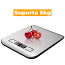 Balança de Cozinha Com Display LCD 1g Aço Inoxidável - Kabana Prime