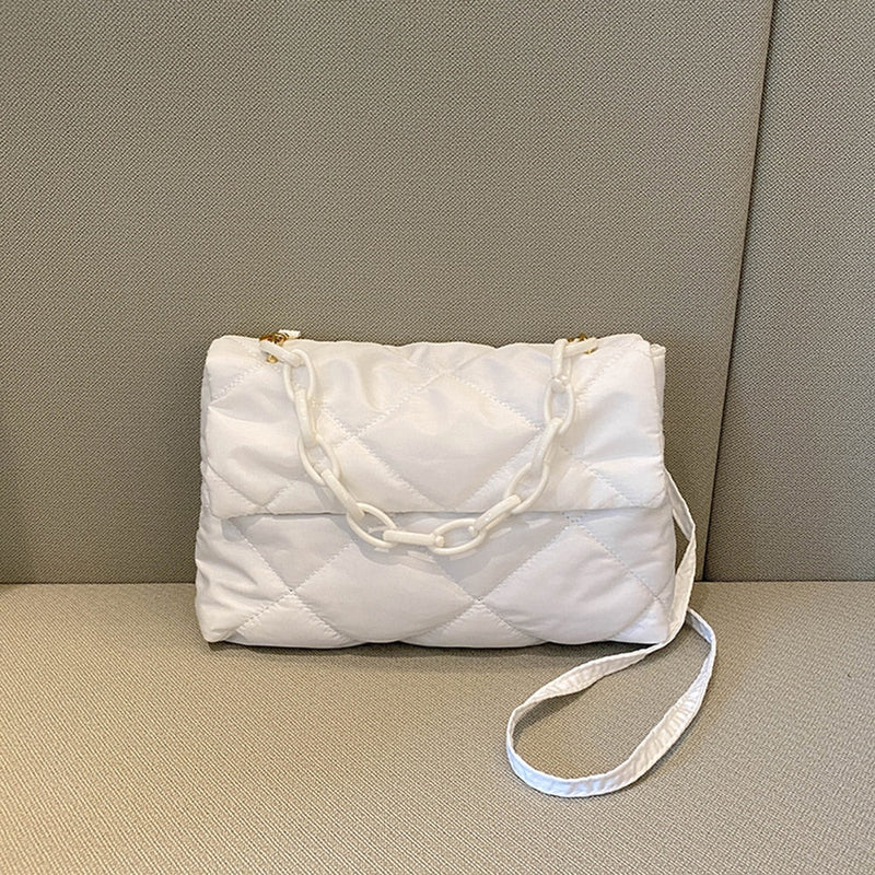 Bolsa de ombro  feminina de algodão